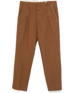 Myths Pantaloni Con Pieghe - Marrone