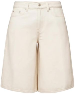 DRYKORN None Logo-Patch Denim Shorts - White
