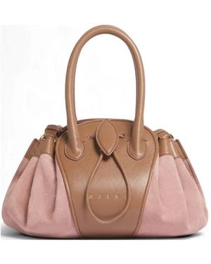 Marni Small Tulipea Shoulder Bag - Pink