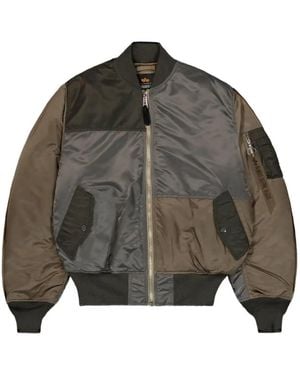 Alpha Industries Ma-1 Tricolor Bomber Jacket - Brown