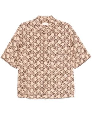 Sandro Camisa con cuerda estampada - Neutro