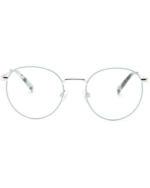 Benetton Gafas Con Montura Redonda - Blanco