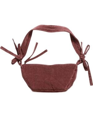 Casey Casey Quilted Tie-detail Satchel - レッド