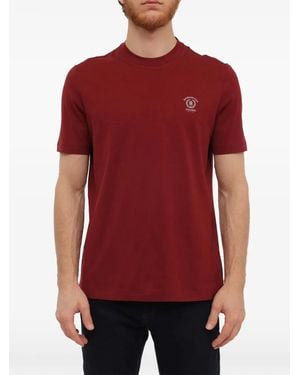 Brunello Cucinelli Logo-Print T-Shirt - Red