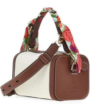 CUBA LAB Cubita Scarf-Wrapped Tote Bag - Brown