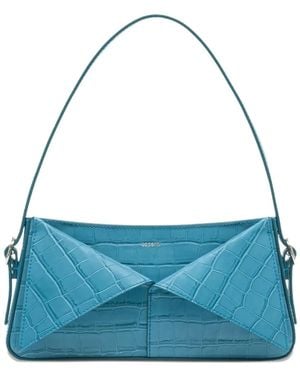Coperni Riñonera Con Efecto De Piel De Cocodrilo - Azul