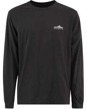 Patagonia Fitz Roy Foothills Long-Sleeve T-Shirt - Black