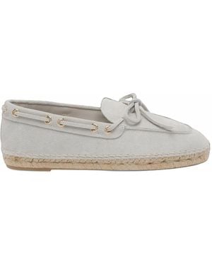 Paloma Barceló Isis Suede Loafers - White