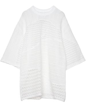 Yoshio Kubo Wave Various Lace T-Shirt - White