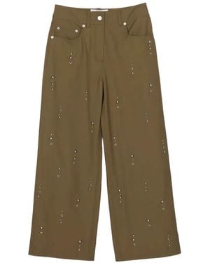 3.1 Phillip Lim Studded Trousers - Green