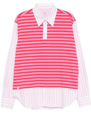 Charles Jeffrey Polo Merge A Rayas - Rosa