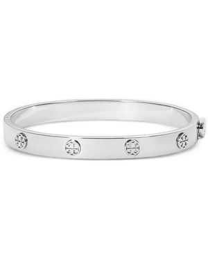 Tory Burch Icon Hinge Armband mit Nieten - Weiß