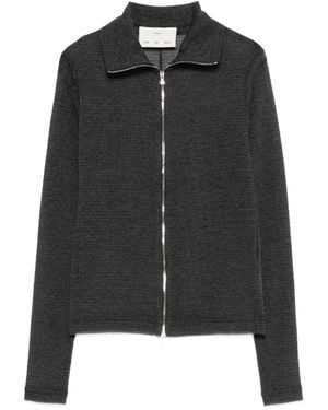 Song For The Mute Zip Knitted Jumper - Black