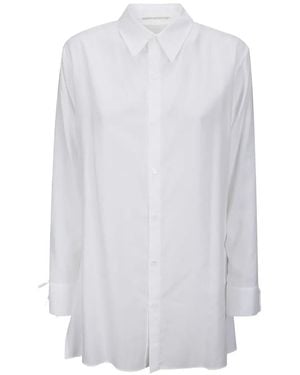 Yohji Yamamoto String-Detail Shirt - White
