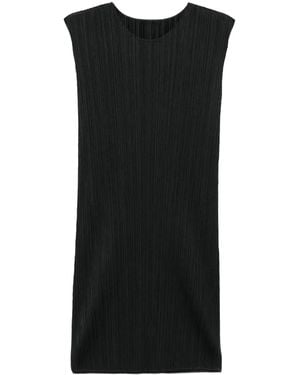 Pleats Please Issey Miyake プリーツ ミニドレス - ブラック