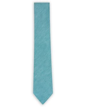 ZEGNA Check-Pattern Tie - Blue