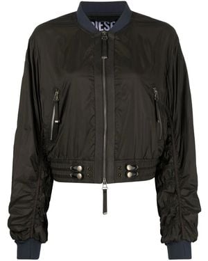 DIESEL G-Noak Zip-Up Bomber Jacket - Black