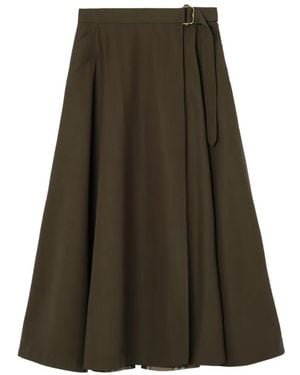Burberry Midirock Aus Wolle - Grün