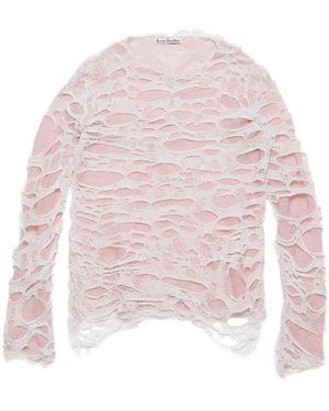Acne Studios Cut-Out Sweater - Pink