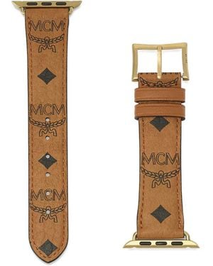 MCM Visetos Apple Watch Armband - Weiß