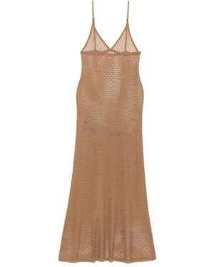 Kiki de Montparnasse Crochet Maxi Dress - Natural