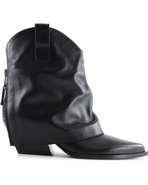 Notabene Botas Zorro Con Tacón De 60 Mm - Negro