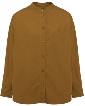 Yves Salomon Camisa De Popelina De Manga Larga - Neutro