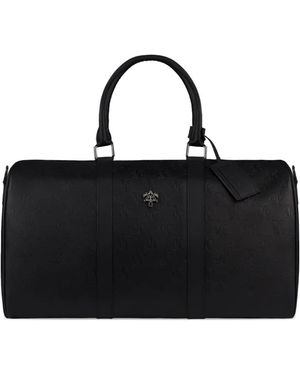 PLACE OF ELMS Logo-Embossed Holdall - Black