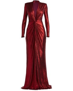 Tadashi Shoji Drapiertes Abendkleid - Rot