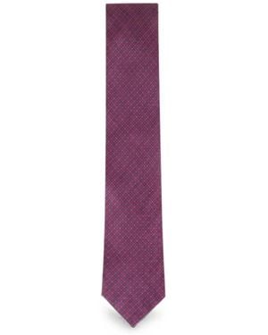 Brioni Geometric-Print Tie - Purple