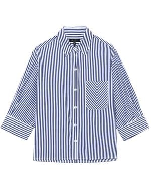 Rag & Bone Striped Cotton Shirt - Blue