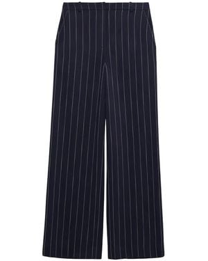 Jonathan Simkhai Pinstripe-Patterned Trousers - Blue