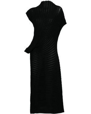 Issey Miyake Stream Long Dress - Black