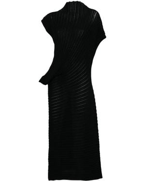 Issey Miyake Stream Long Dress - Black