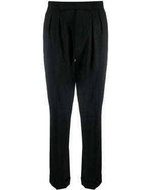 Ralph Lauren Seina Pleat-Detail Trousers - Black