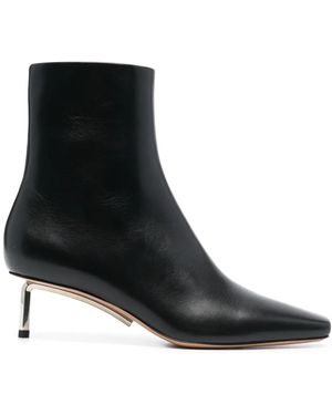 Off-White c/o Virgil Abloh Allen Ankle Boots, 100% Calf Leather - Black