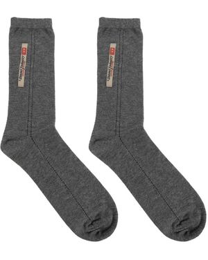DIESEL Cotton Socks With Logo Label - White