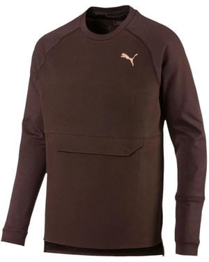 PUMA Desert Actum Long-Sleeve T-Shirt - Brown