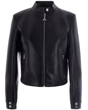 Patrizia Pepe Zip-Up Biker Jacket - Blue