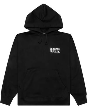 Wacko Maria Logo-embroidered hoodie - Negro