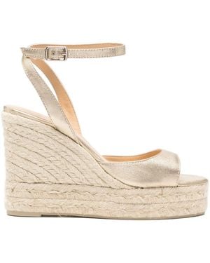 Castañer Ankle Strap Wedge Espadrilles - Natural