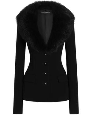 Dolce & Gabbana Chaqueta Con Botones - Negro