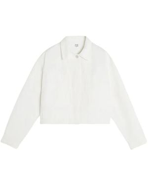 Maison Kitsuné Denim Trucker Jacket - White