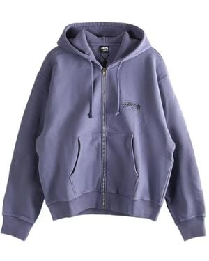 Stussy Modern Age Zip Hoodie - Purple