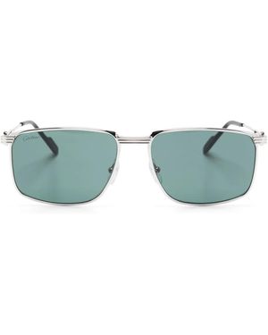 Cartier スクエアフレーム サングラス - グリーン