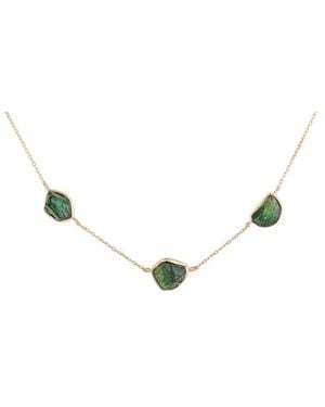 CLARA CHEHAB Small Sequence Tourmaline Necklace - Metallic