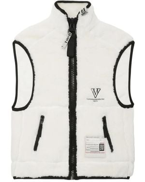 Maison Mihara Yasuhiro Logo-Embroidered Gilet - White