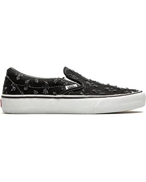 Vans X Supreme Slip-On Pro Hole Punch Denim" Trainers - Black