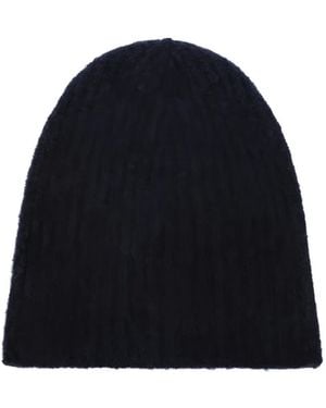 Roberto Collina Bonnet En Cachemire - Bleu