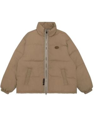 Aape By A Bathing Ape Moonface Logo Puffer Jacket - Brown